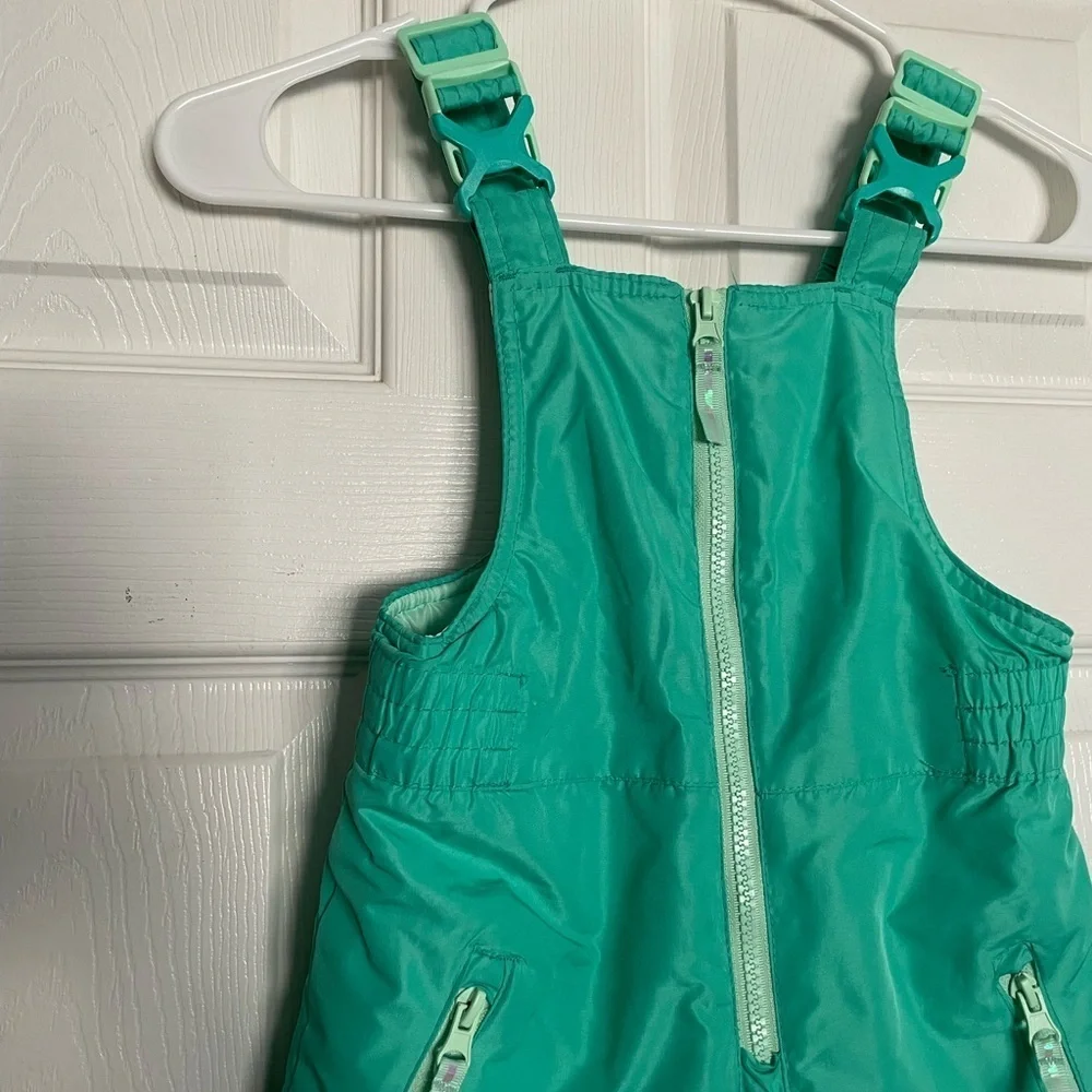 Champion Kids Teal Snow Bib Overalls Girls Size XS (4-5)